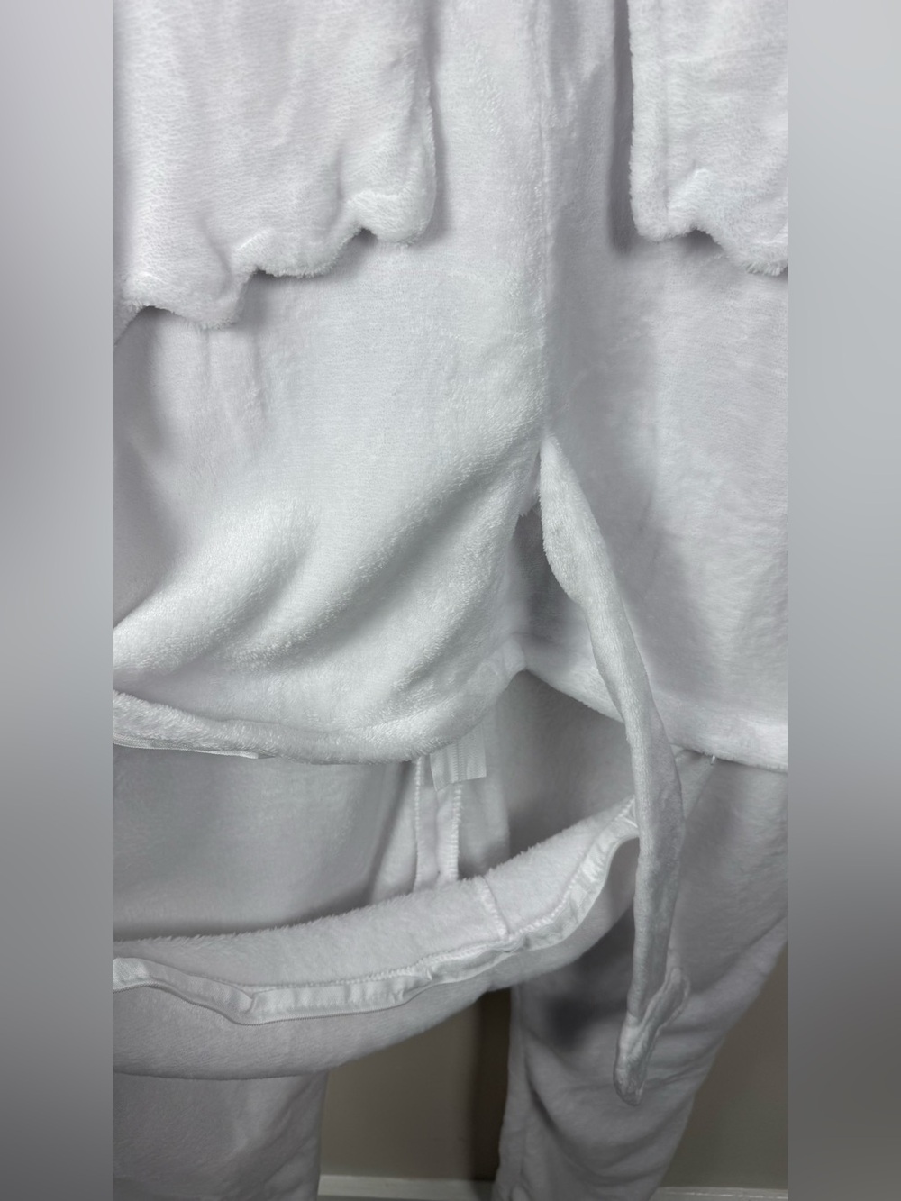 Unisex Dragon Onesie Costume White Medium Blokecore Inspired Cozy Style - Picture 10 of 13
